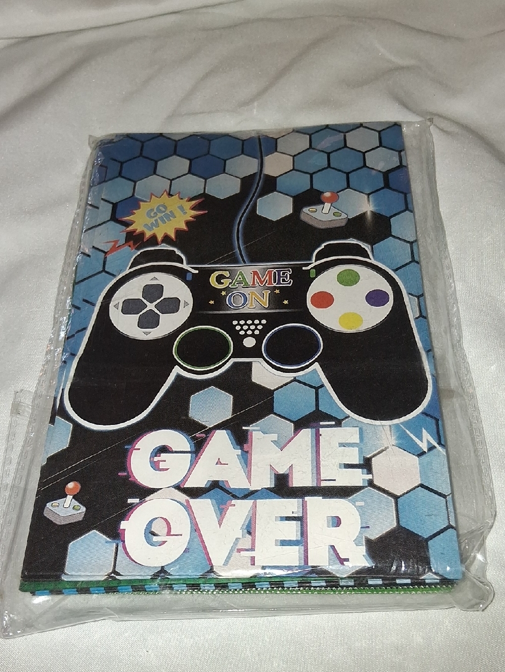 "Game Over" Set Of 10 Party Bags With 12 Stickers
